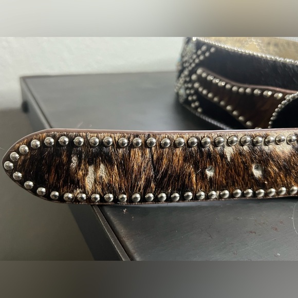 BHW Leather & Bling western belt, size M/L. - Picture 12 of 13